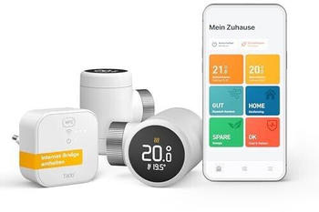tado° Smartes Heizkörper-Thermostat X Starter-Kit (2 x Thermostat + 1 x Bridge X)