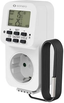 Sonero digitales Steckdosen-Thermostat mit externem Sensor (X-TCS-002)