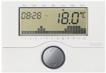 Vimar Wall-mounted programmable chronothermostat white 01910
