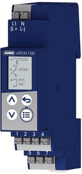 Jumo eTRON Digitaler Thermostat, 0(4) bis 20 mA, 24 V, blau (00721355)