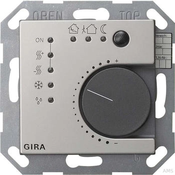 Gira KNX Stetigregler mit Tasterschnittstelle 4-fach System 55 Edelstahl (2100600)