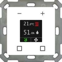 KNX Raumtemperatur-Nebenstelle Smart 55 mit Farbdisplay, Reinwei&szlig; gl&auml;nzend,