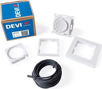 Devi DEVIreg Room programmierbarer Raum- und Fußboden Thermostat, weiß (140F1161)