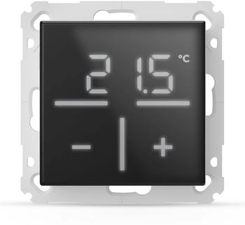 Homematic IP HmIP-WGTC Glas-Wandthermostat mit CO2-Sensor Schwarz (161574A0)