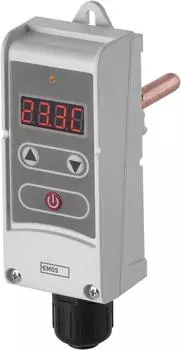 EMOS Thermostat mit Tauchh&uuml;lse Hysterese-Funktion digital f&uuml;r Heizung und K&uuml;hlung Temperatur-Regelung 0-80&deg;C 230 V/50 Hz 5A/1,5A P5686