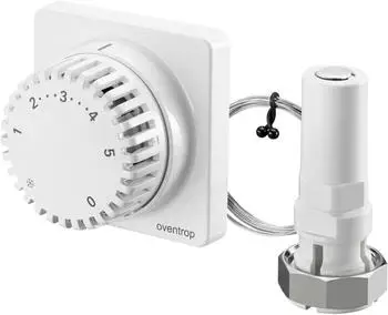 Oventrop Thermostat Uni FD mit Fernverstellung wei&szlig; Kapillarrohr 2000 mm