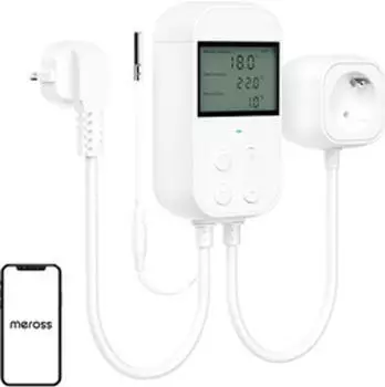 Meross Smarte Steckdose mit Thermostat / Temperaturregler HomeKit WLAN