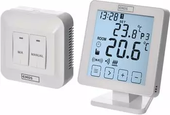 EMOS Wifi Raumthermostat / programmierbarer Smart Thermostat für Heizung Kühlung Raumtemperaturregler mit App Steuerung iOS / Android P5623