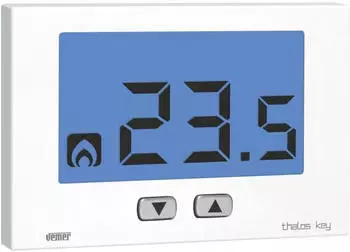 Vemer THALOS Key Digitaler Raumthermostat LCD, Batteriebetrieben, Weiß (VE718300)