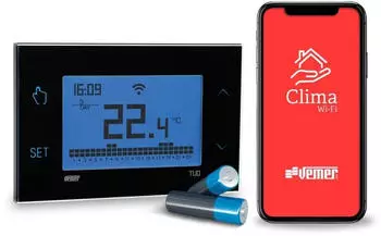 Vemer TUO WLAN Raumthermostat Touchscreen, Batterie (VE788700)