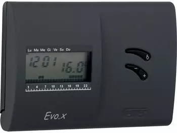 Vemer EVO.X Digitaler Raumthermostat, Wochenprogrammierung, Batterie, Schwarz (VN136800)