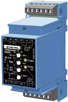Ziehl TR 111 V Elektronischer Temperaturregler Pt100 -10 bis +200&deg;C Relais 5A (T 224107.CO)