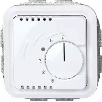 Kopp Paris Malta Raumtemperaturregler „Öffner" 2200W arktisweiß (290102183)