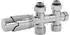 LuxeBath Multiblock Ventil-Armaturen Set Thermostat Chrom Durchgangsform (Multiblock)