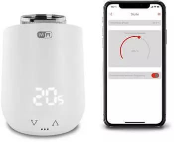 Vemer THERMOPRO WiFi Heizkörperthermostat, Batteriebetrieb, Weiß (VE798100)