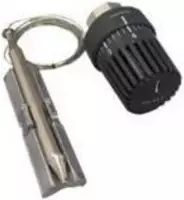 Oventrop Temperaturregler mit Anlegef&uuml;hler 40-70&deg; 2m Kapill., 1 Stk. - Wei&szlig;