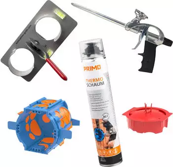 Primo Thermodosen-Set THDS-70-S4 P726S4 Unterputzdosen 100 Stück luftdicht