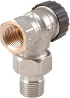 IMI Heimeier Thermostat-Ventilunterteil Standard, Eckform DN 25, vernickelt
