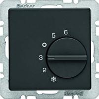 Berker Temperaturregler 20266086 m. Wechsler Q.1/Q.3 anthrazit, samt