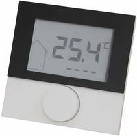 M&ouml;hlenhoff Raumthermostat LCD Alpha 230V mit Designscheibe f&uuml;r Fu&szlig;bodenheizung