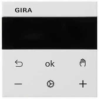 Gira System 3000 RTR Display System 55 reinwei&szlig; gl&auml;nzend