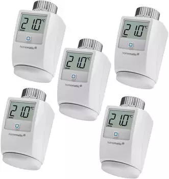 Homematic IP HMIP-eTRV/2 Heizkörperthermostat 5 Stück