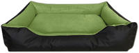 BedDog Tierbett Hundebett LUPI mit Rand, Bezug abnehmbar gr&uuml;n|schwarz 110 cm x...