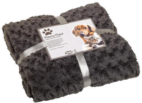 Nobby Hundedecke Fleece Plaid Super Soft grau S (70979-01)
