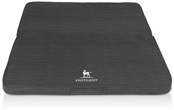 Knuffelwuff Faltbare Reisematte Orthop&auml;disch Roanoke Laser gesteppt Kunstleder 120x100cm schwarz (14207-005)
