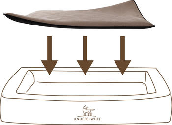Knuffelwuff Einlage Teddy für Hundebett Adventure XL braun (14314-003)