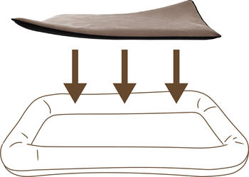 Knuffelwuff Einlage Teddy für Hundebett Globetrotter XL braun (14315-001)
