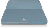 Knuffelwuff Hundematte Faltbare Reisematte Tacoma, Orthop&auml;disch blau 100 cm x 120 cm