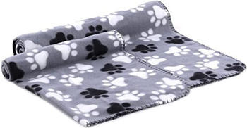 Flamingo Decke Esma rechteckig grau/weiß/schwarz 100x150cm (520880)