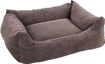Flamingo Hundebett Velluto rechteckig braun 100x80x25cm (522936)
