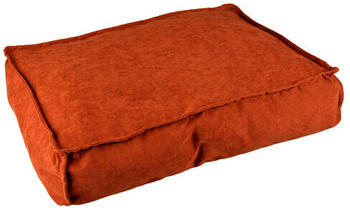 Duvo+ Kissen rechteckig Velvet Copper rot/weiß S (14064)