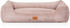 Knuffelwuff Olivia Hundebett aus Cord mit Handwebcharakter M-L 85x63cm rosa