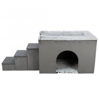 TRIXIE H&ouml;hle Harvey mit Treppe, grau/wei&szlig;-schwarz 154 &times; 60 &times; 60 cm, Grundpreis: