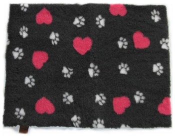 Vetbed Isobed SL Hearts and Paws 100x75cm grau