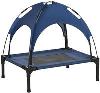 Erh&ouml;htes Hundebett Mit Baldachin, Haustierbett, Hundeliege Outdoor Mit Dach,