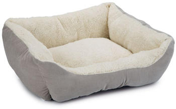 Beeztees Katzenbett Mogina Pl&uuml;sch grau 45x37x18cm (705121)