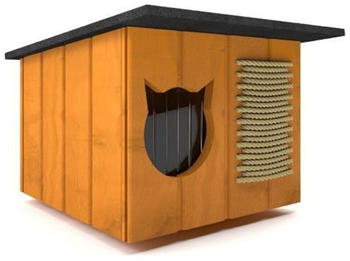 QLS Outdoor Katzenhaus Chill 56x47x32cm Kiefer