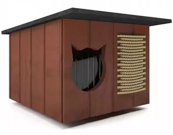 QLS Outdoor Katzenhaus Chill 56x47x32cm Tik