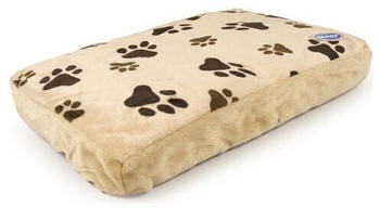 Duvo+ Kissen rechteckig mit Pfotenabdruck beige 90x65x12cm