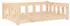 vidaXL Dog bed with 3 supporting sidewalls solide pinewood 95,5 x 65,5 x 28 cm natural (833255)