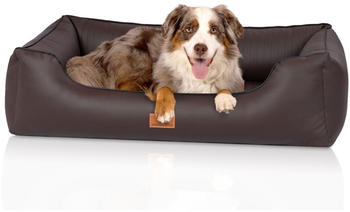 Knuffelwuff orthopäisches Hundebett Kunstleder Lovelock XXL 120x85cm braun (14245-008)
