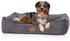 Knuffelwuff Olivia Hundebett aus Cord mit Handwebcharakter