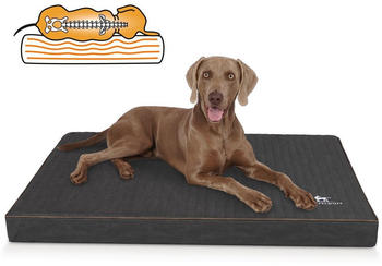 Knuffelwuff orthop&auml;ische Hundematte Palomino laser-gestepptem Kunstleder XXL 115x80 schwarz