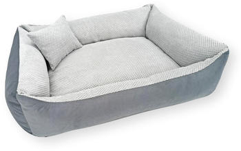 4L Textil TEO Kuscheliges Hundebett grau 120x100cm
