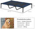 Pawhut Hundeliege outdoor Hundebett Katzenbett Haustierbett Schlafplatz Blau (D04-069DB)