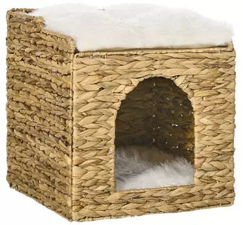 Pawhut Katzen-Zubehör braun Polypropylen 37,5x37,5x41,5cm (D30-678V00BN)